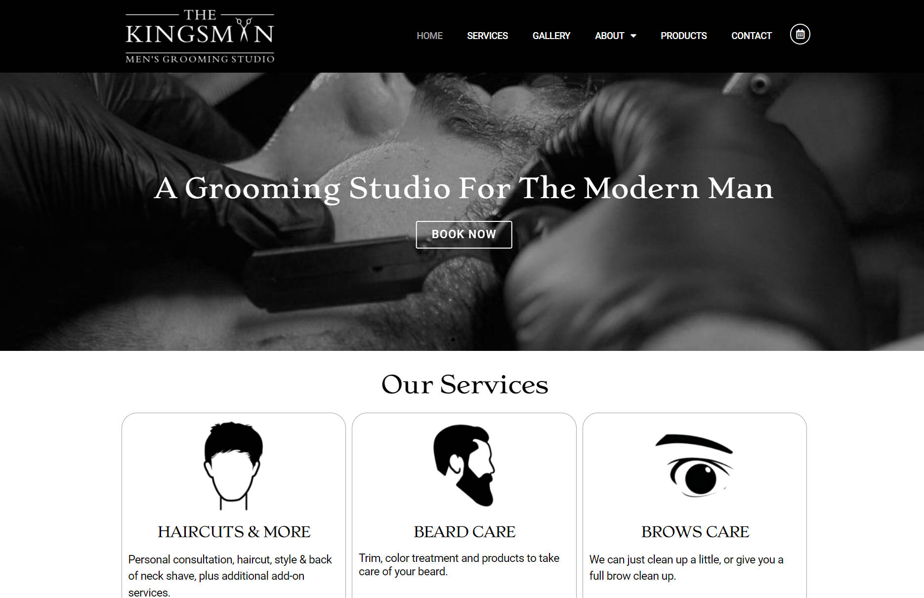 the Kingsman barber shop men's grooming studio Moncks Corner SC