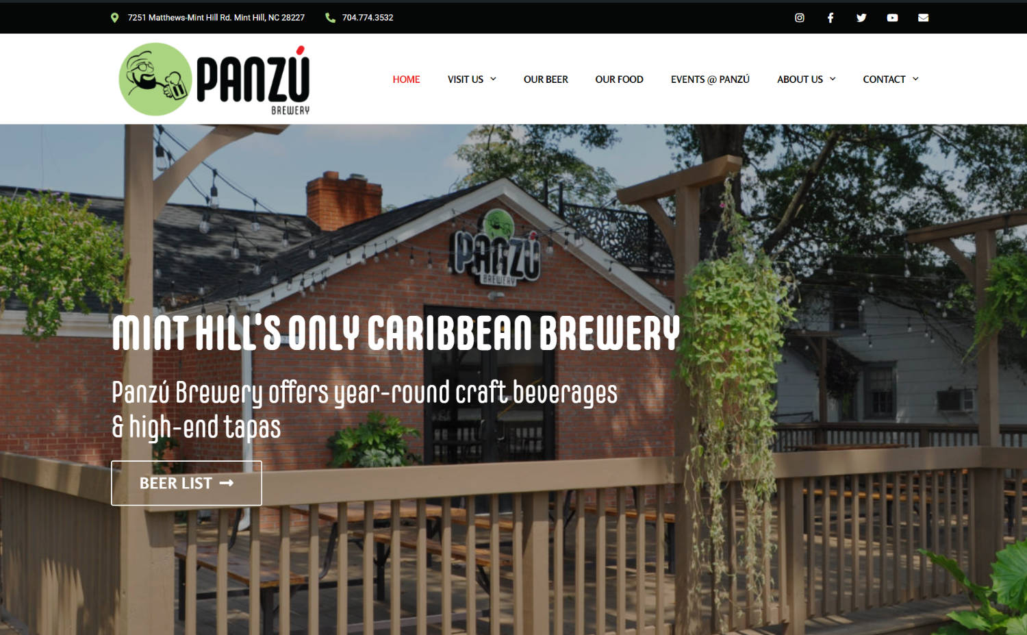 Panzu Brewery Minth Hill NC